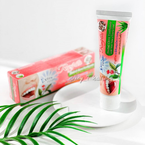 Знаменитая отбеливающая тайская зубная паста с гвоздикой Isme Herbal Clove Toothpaste Rasyan, 100 гр.
