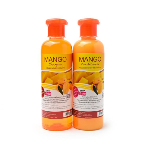 Набор для волос, шампунь + кондиционер "Манго", Banna 360 мл + 360 мл.