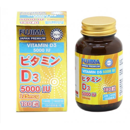 Витамин Д3 5000 ME (125 mg) Fujima, 180 табл. на 6 мес.