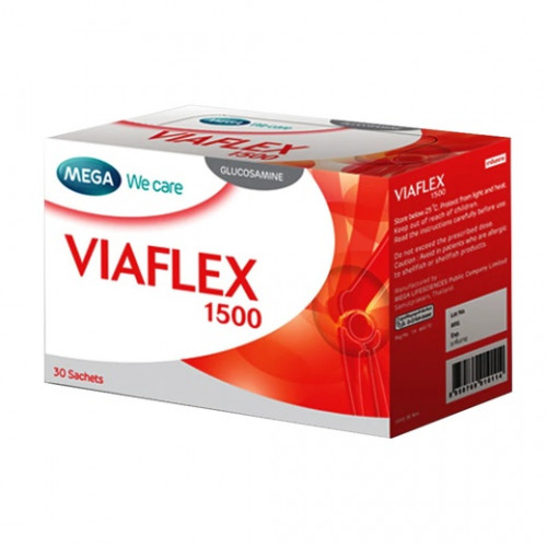 Глюкозамин для лечения суставов и позвоночника Viaflex 1500 mg, 30 пак.