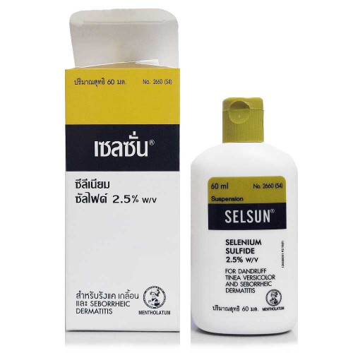 Лечебный шампунь Selsun против перхоти и себореи № 1 в Таиланде, 60 мл.